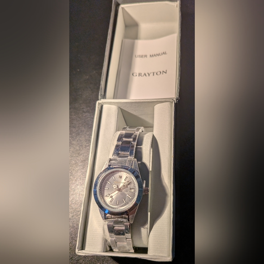 Grayton Silver Ladies Watch. New In Box